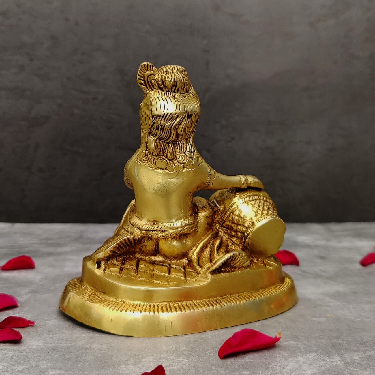 Brass Makhan Chor Krishna Idol