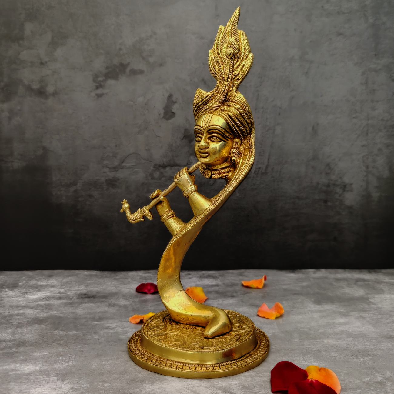 Fancy Brass Krishna Idol