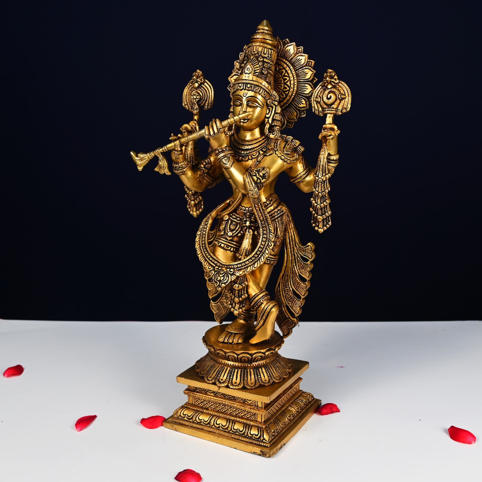 Brass Krishna Idol