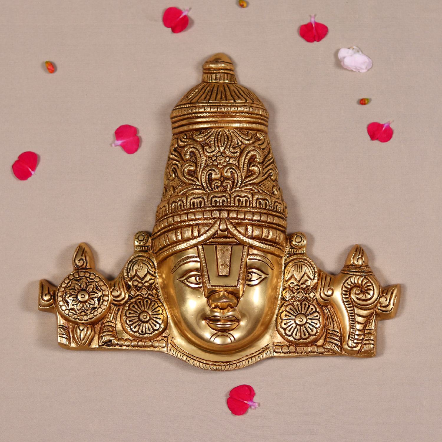 Wall Hanging Brass Tirupati Balaji Idol