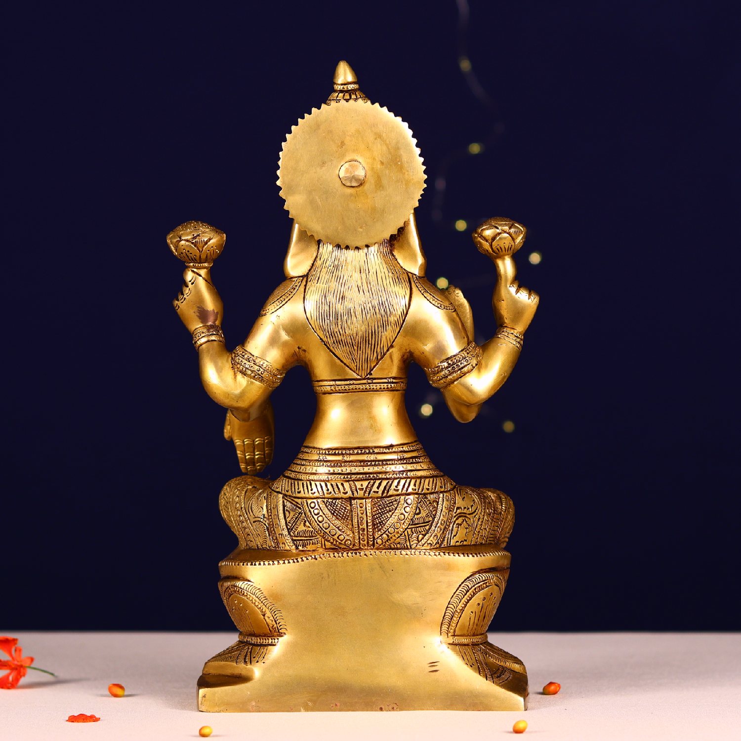 Super Fine Brass Lakshmi Idol