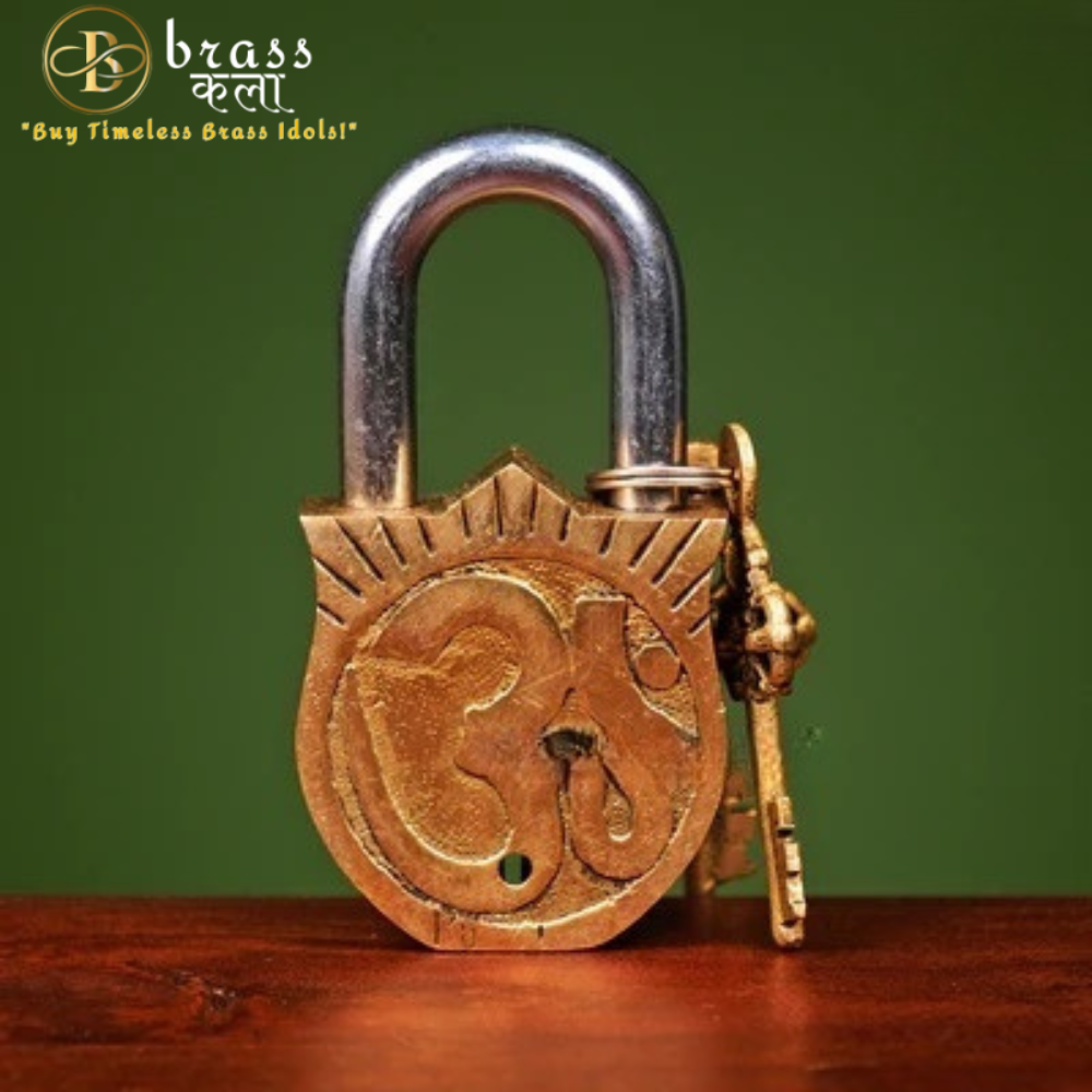 Brass Lakshmi Lock with keys