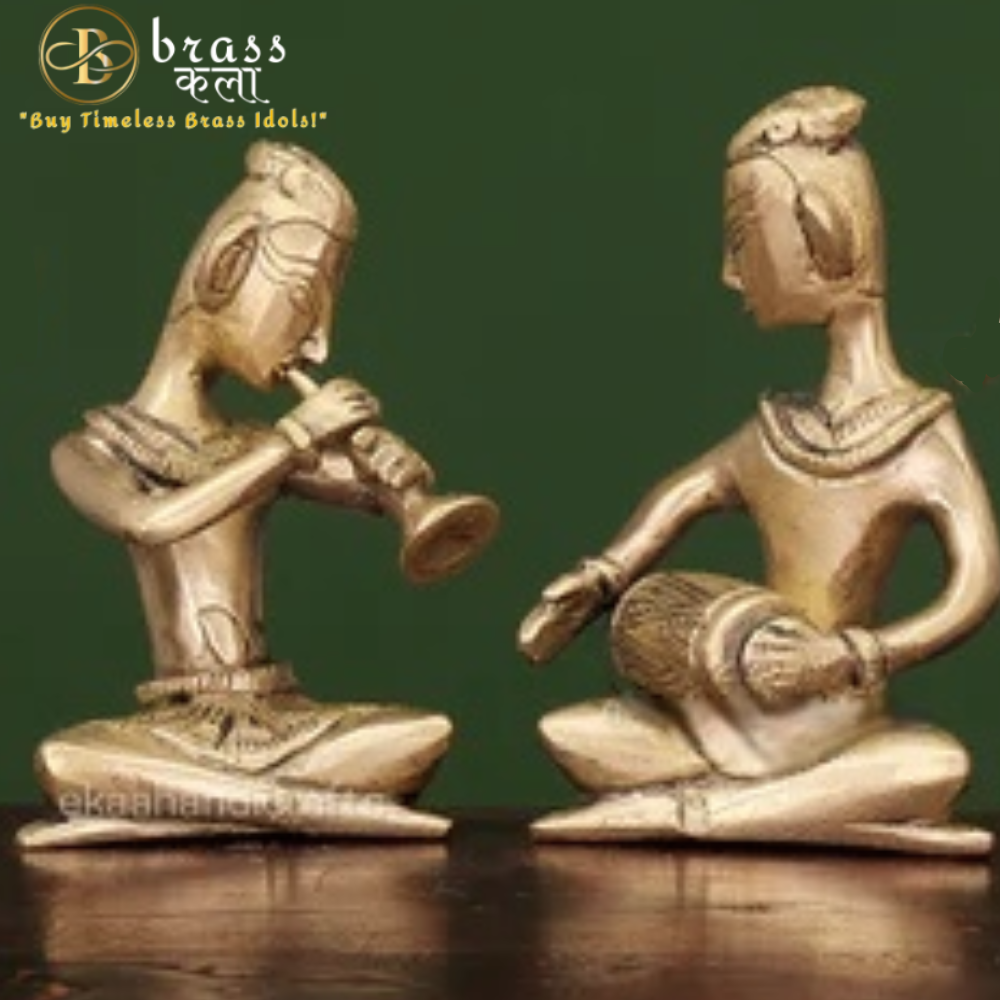 Brass Musician Set of 4