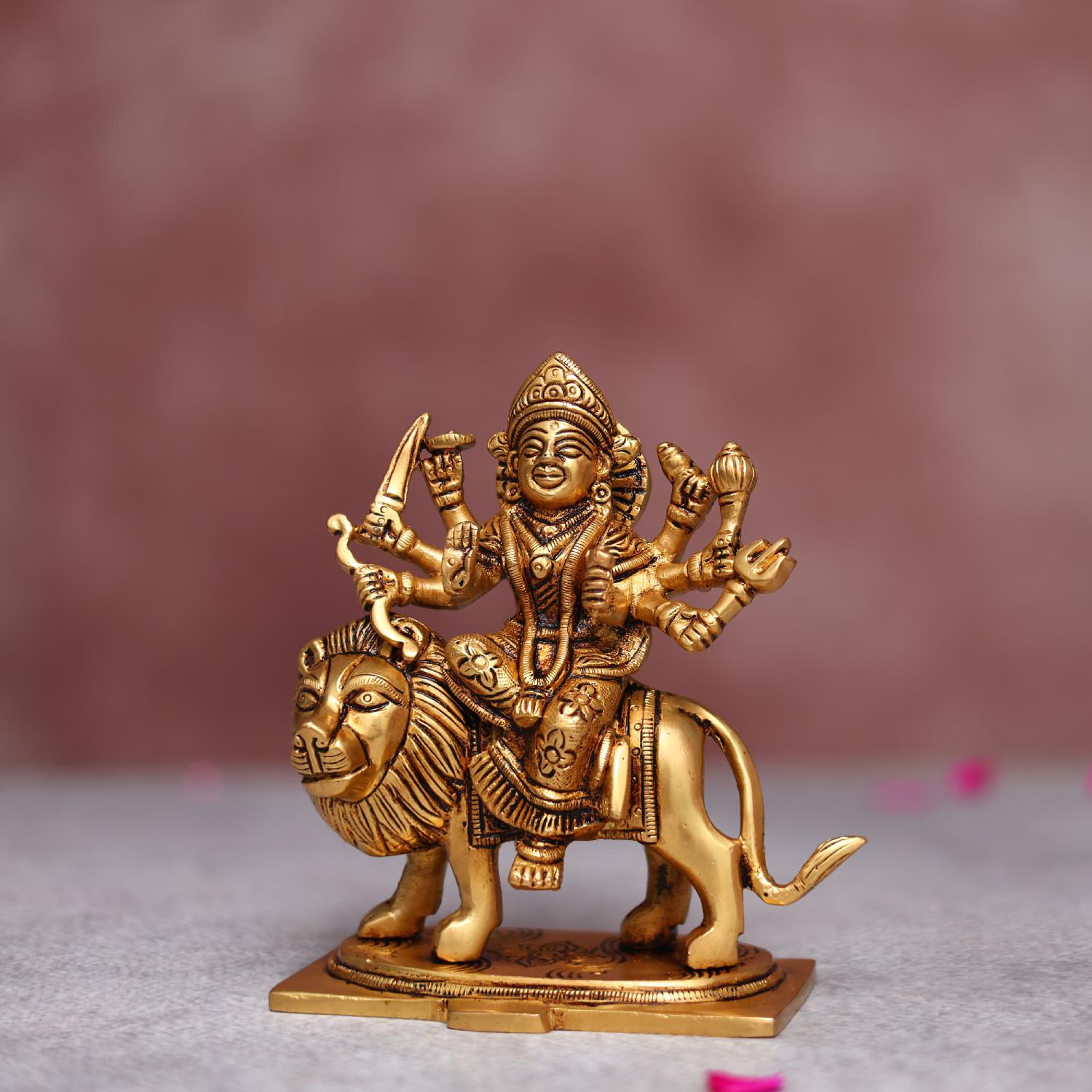Brass Maa Durga Murti