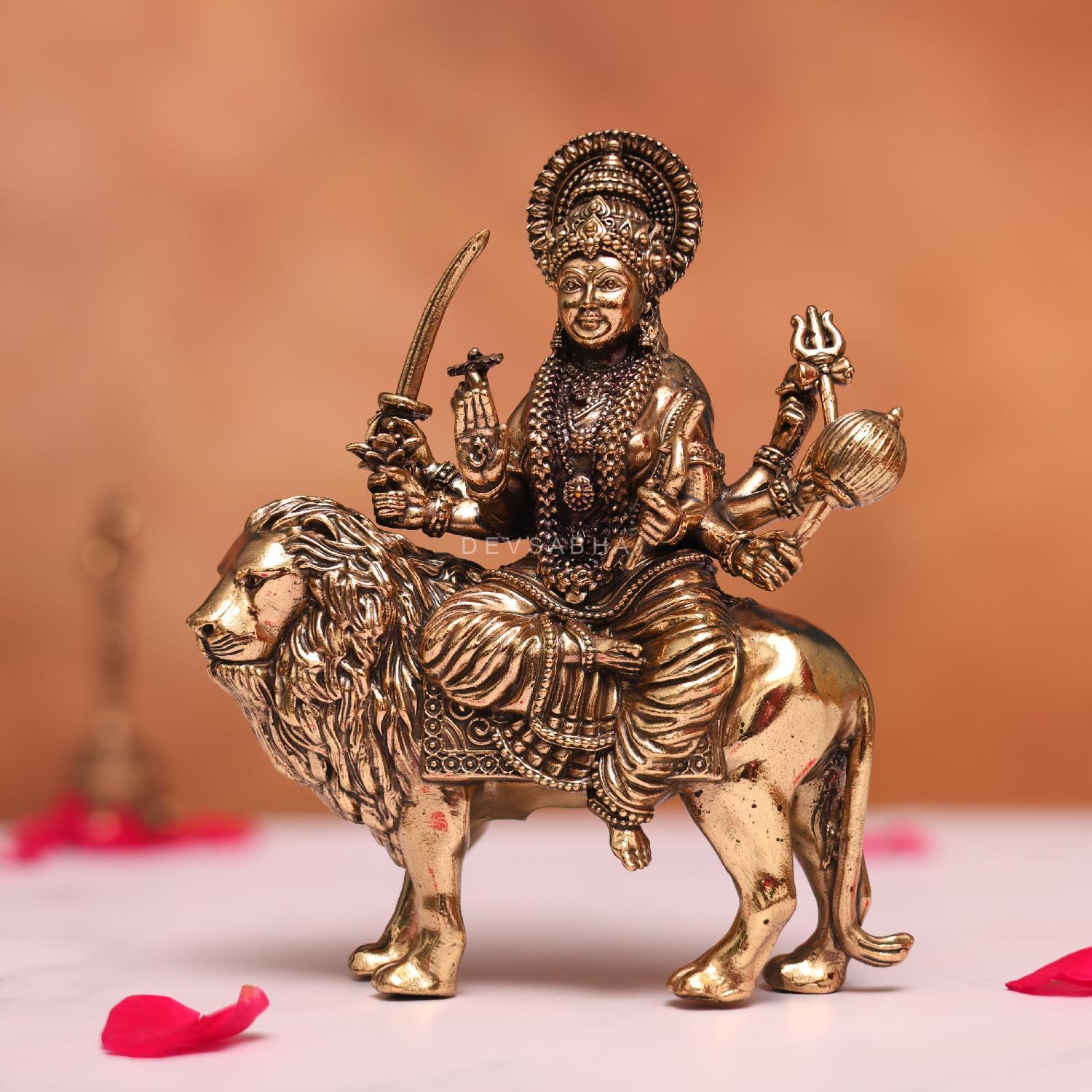 Brass Durga Mata Murti