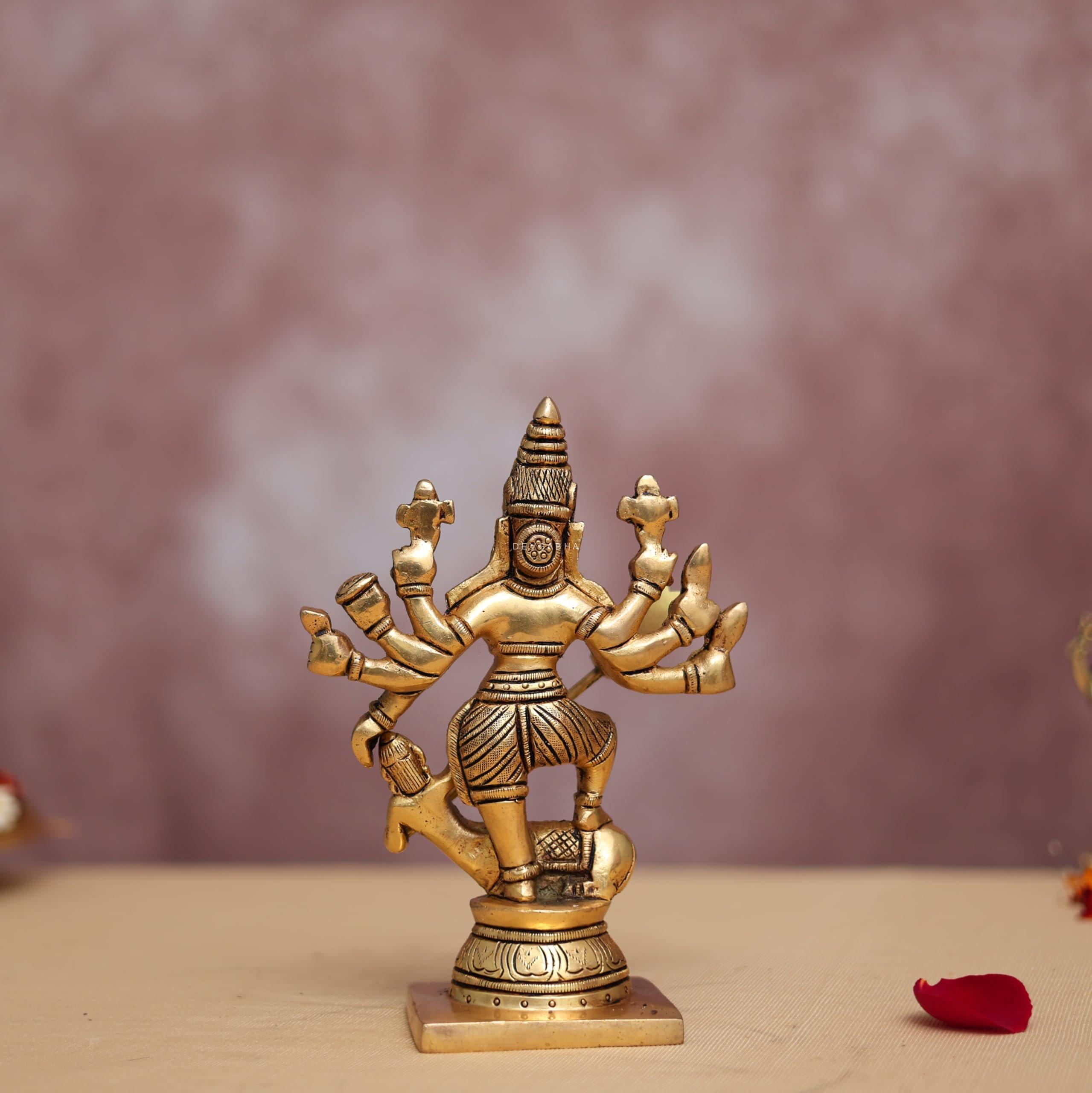 Brass Mahishasura Mardini Idol