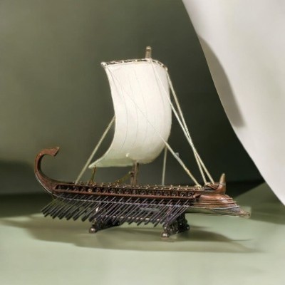 Trireme Greek Warship Statue
