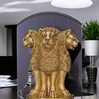 Brass Ashoka Stambh Emblem Memento Sculpture