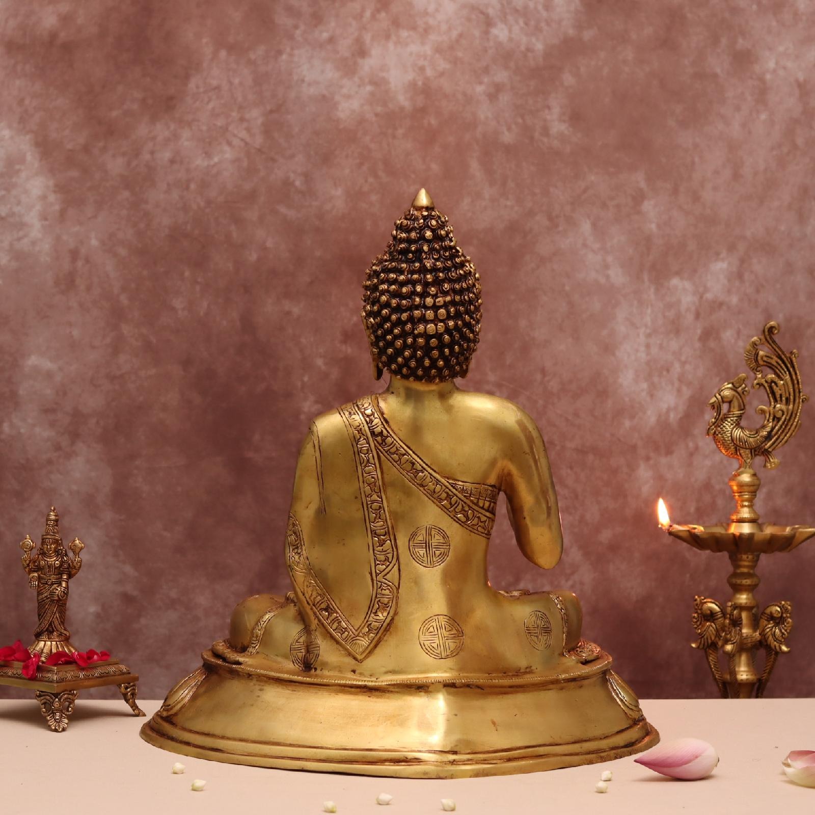 Handcrafted Brass Buddha Statue