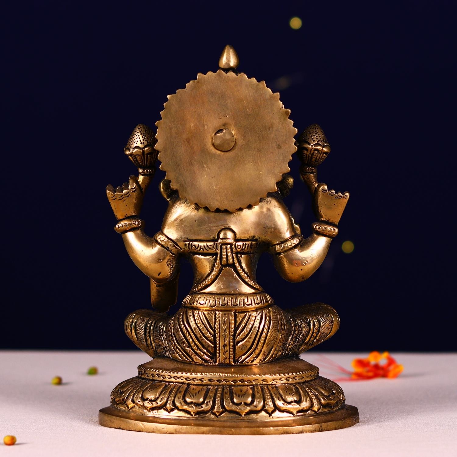 Antique Brass Lakshmi Idol