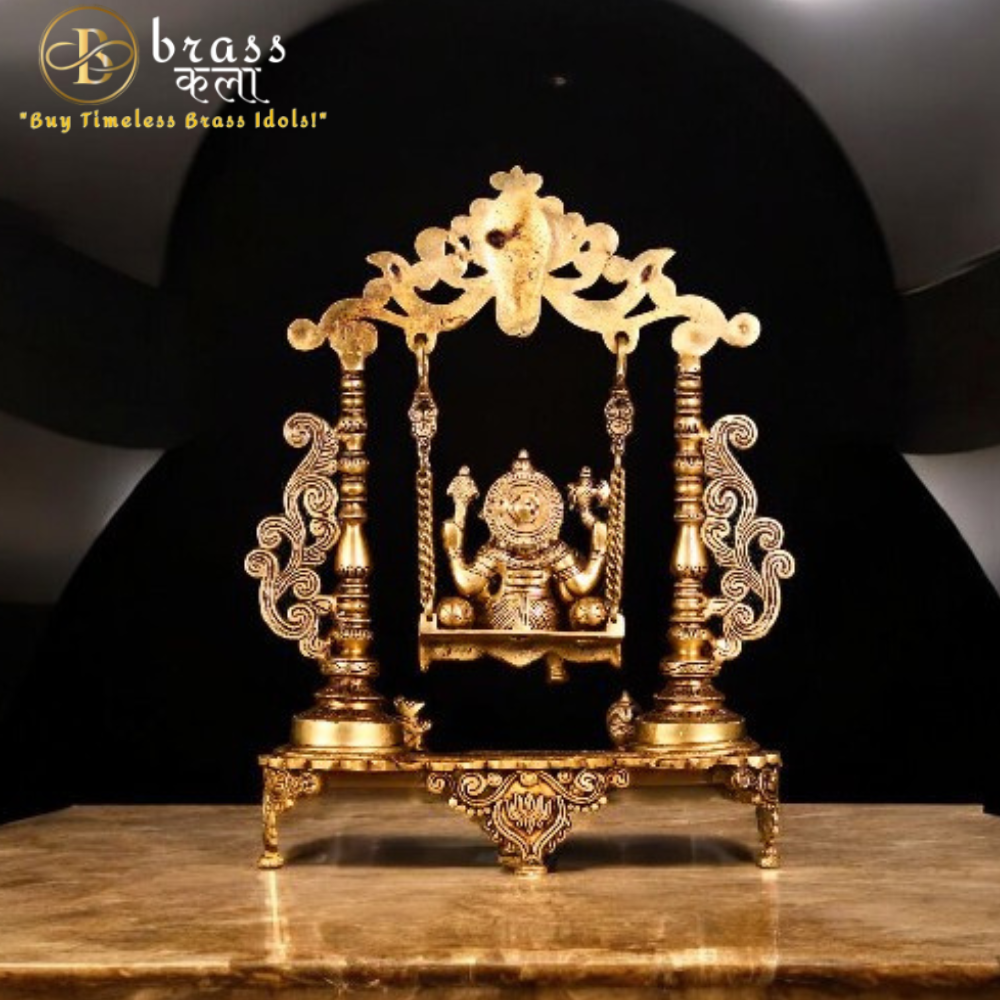 Brass Jhula Ganesha