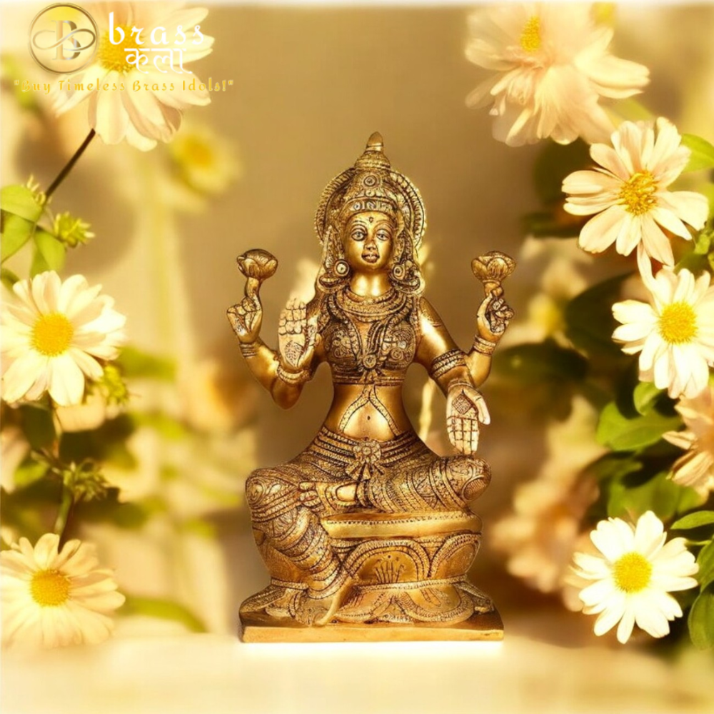 Laxmi Ganesh Brass Murti