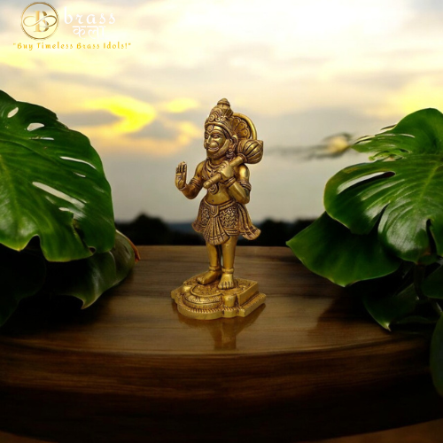 Large Size Brass Hanuman Idol