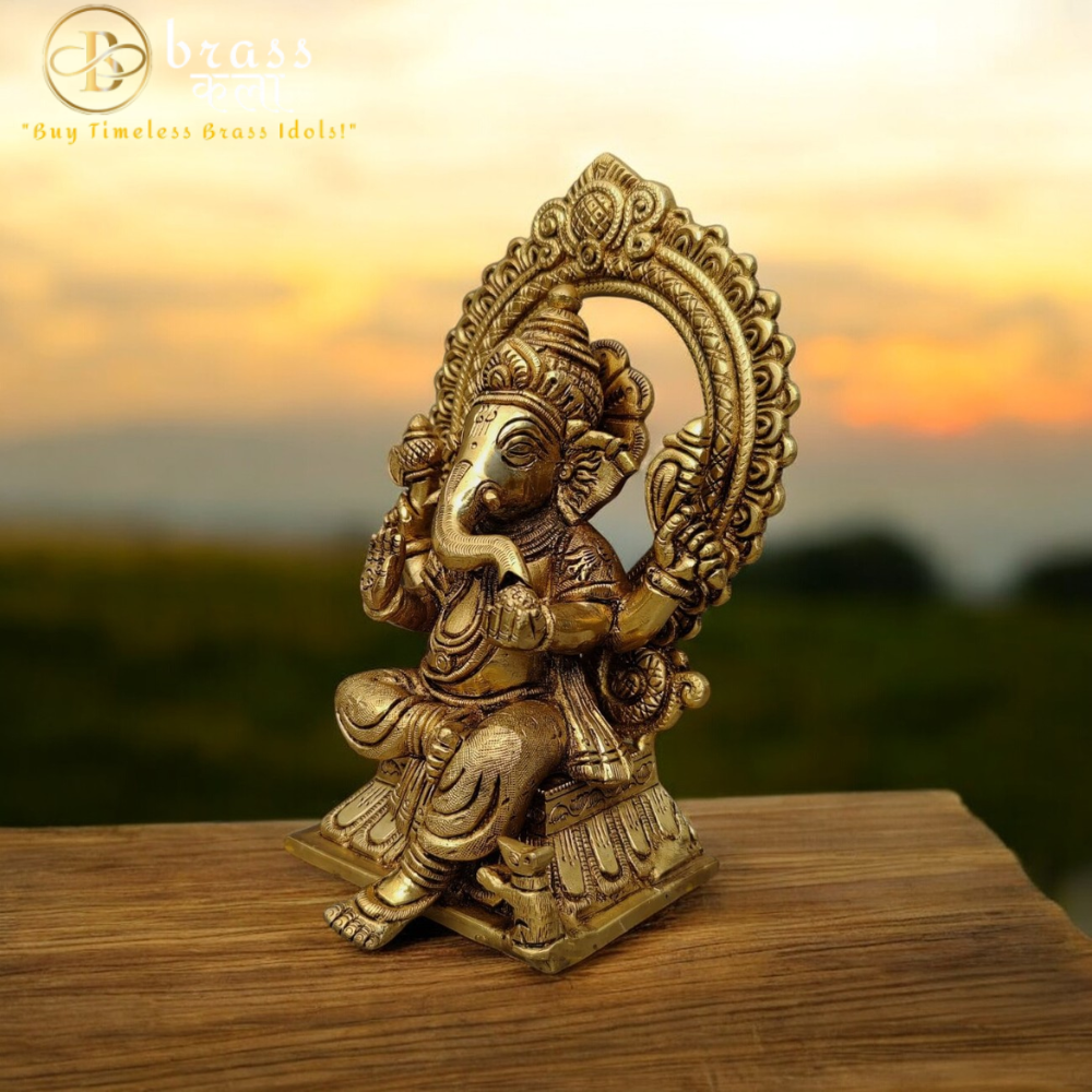 Brass Brass Ganesh Idol For Home