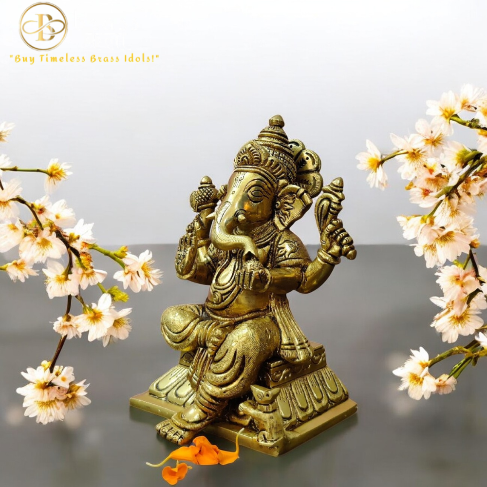 Brass Ganpati Idol