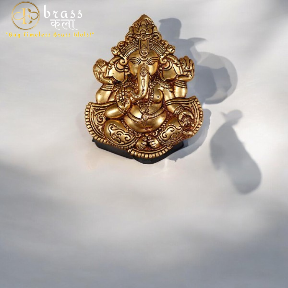Wall Hanging brass Ganesha Plate