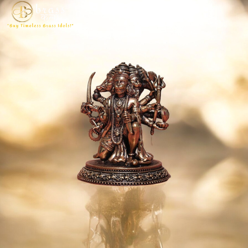 Panchmukhi Hanuman Brass Idol