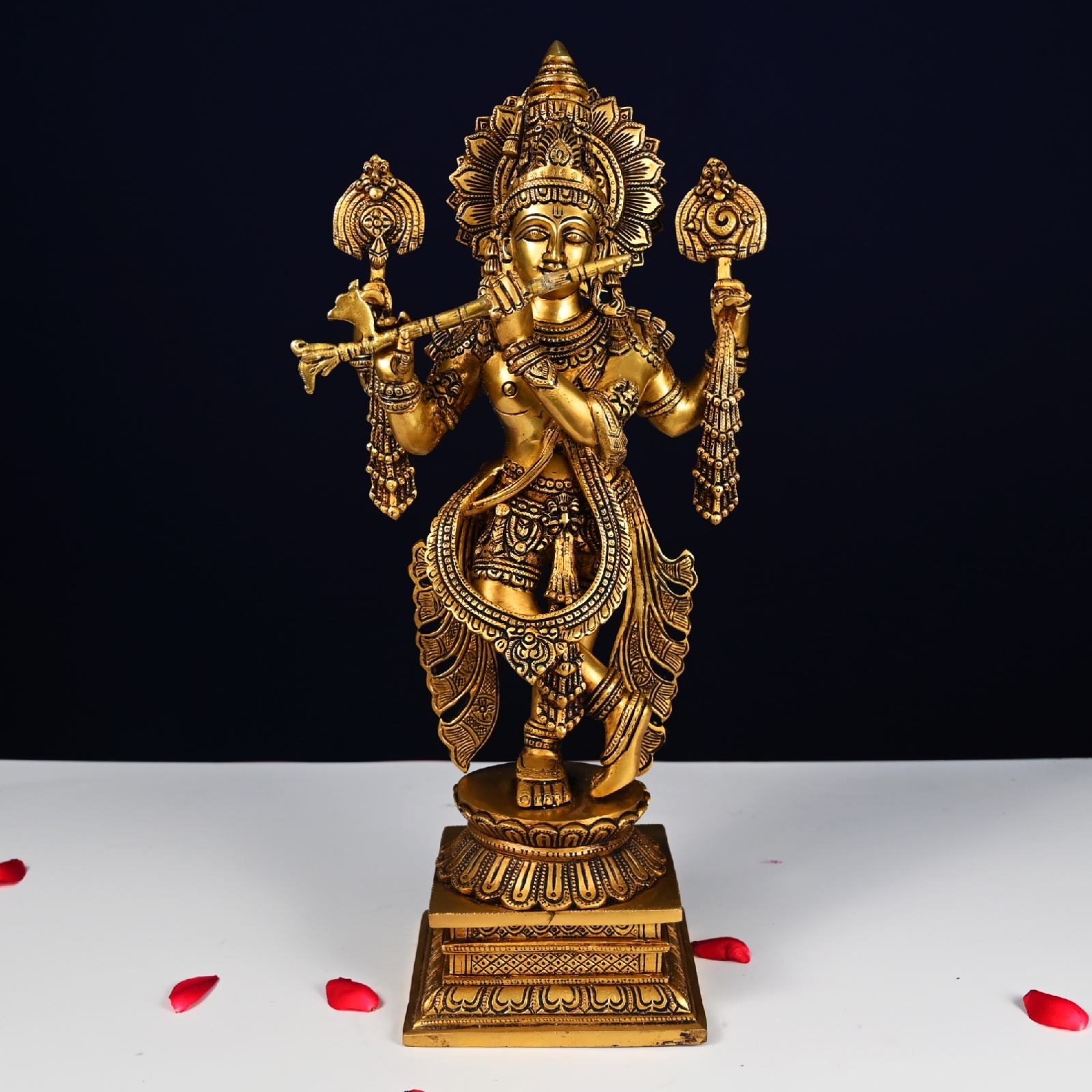 Brass Krishna Idol