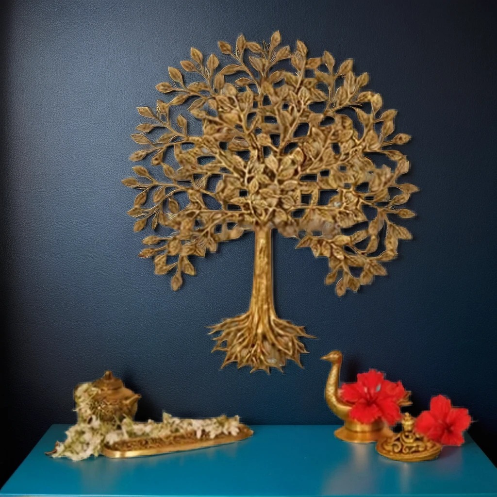 Brass Tree of life Wall Hanging