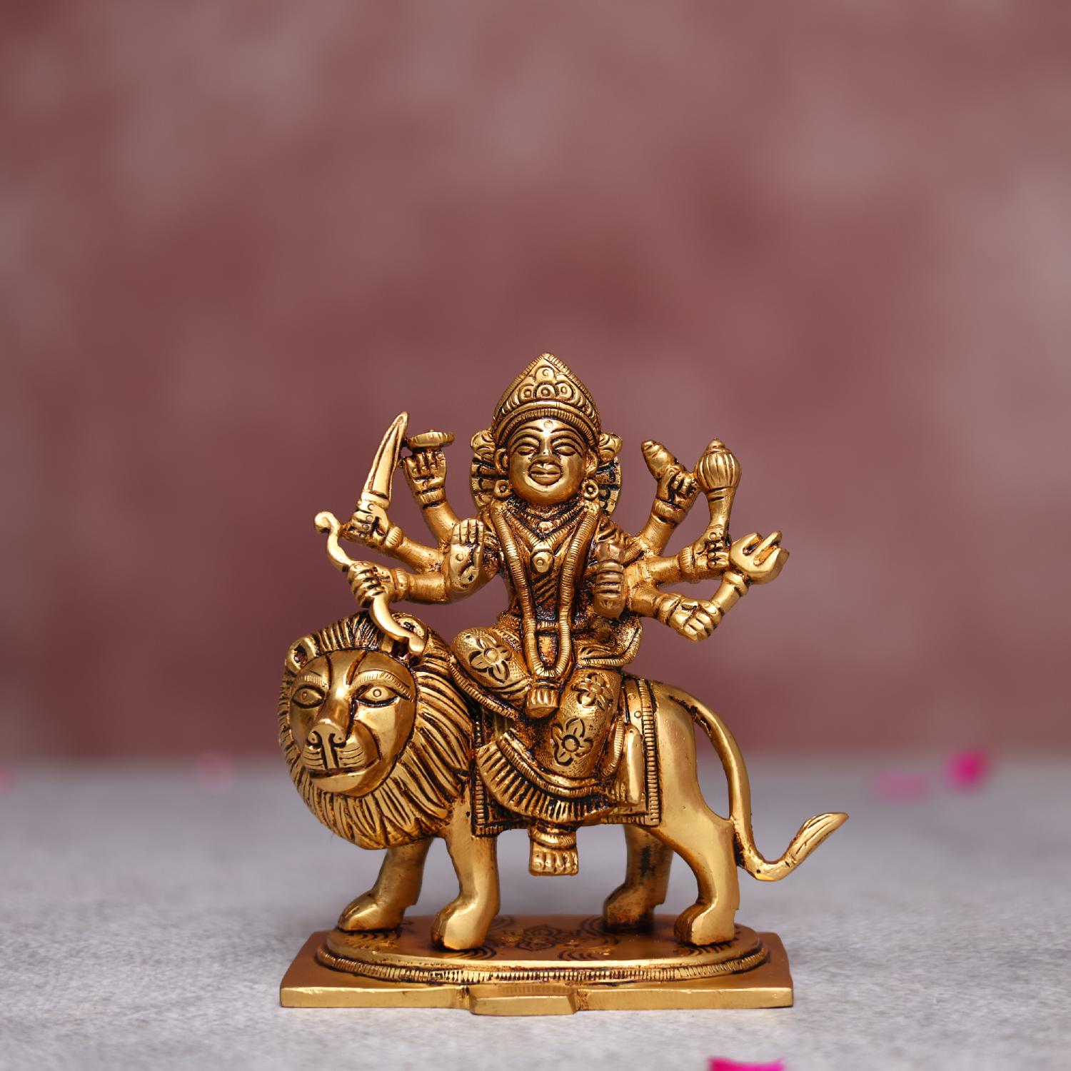 Brass Maa Durga Murti