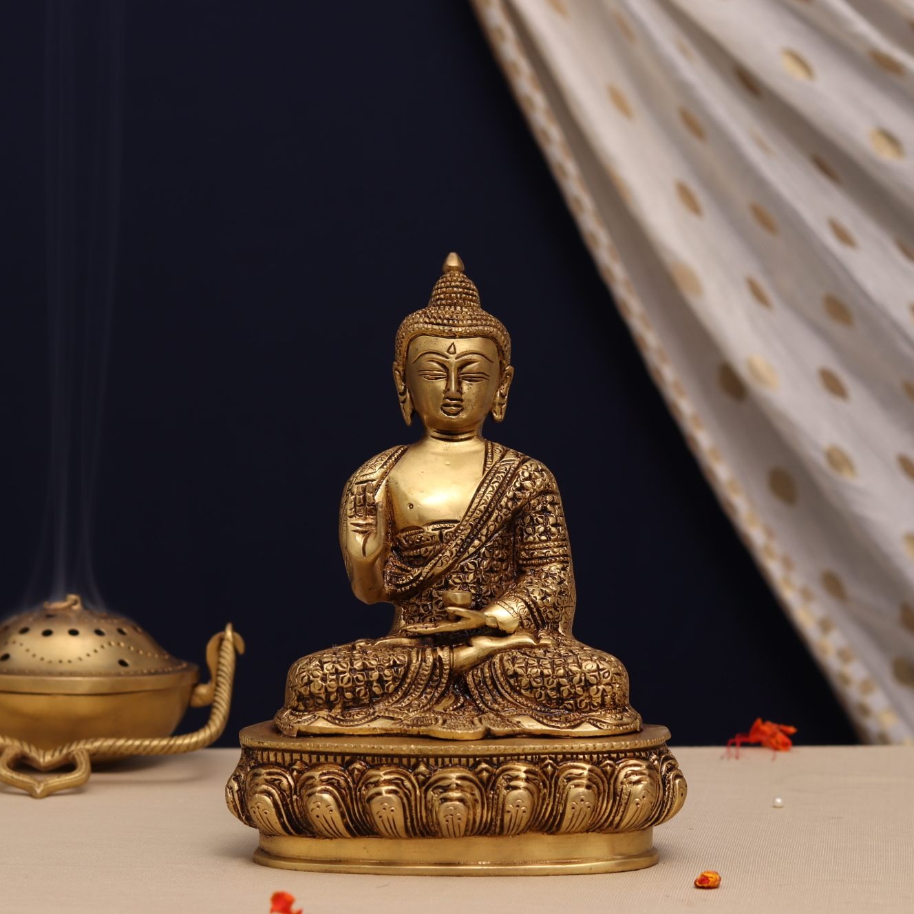 Brass Buddha Idol