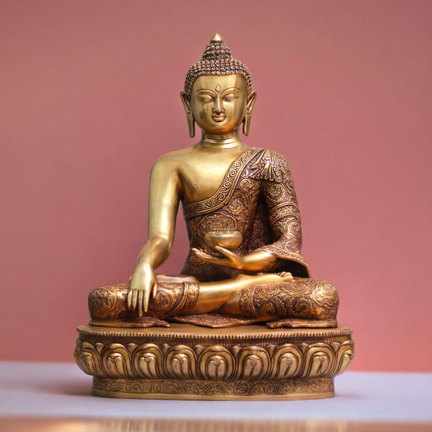 Super Fine Brass Buddha Idol