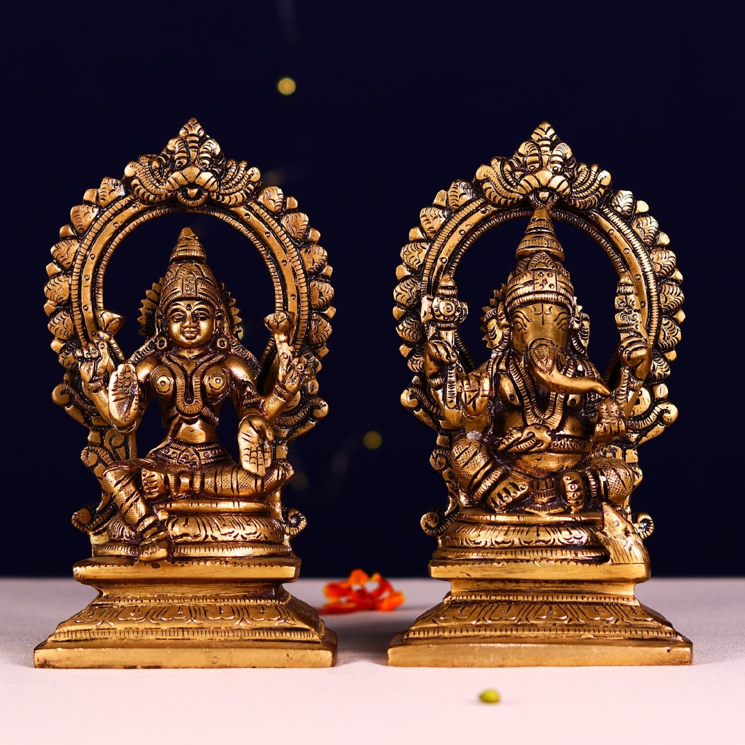 Brass Ganesh Laxmi Pair
