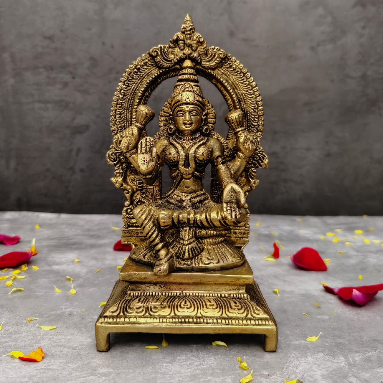 Brass Lakshmi Idol