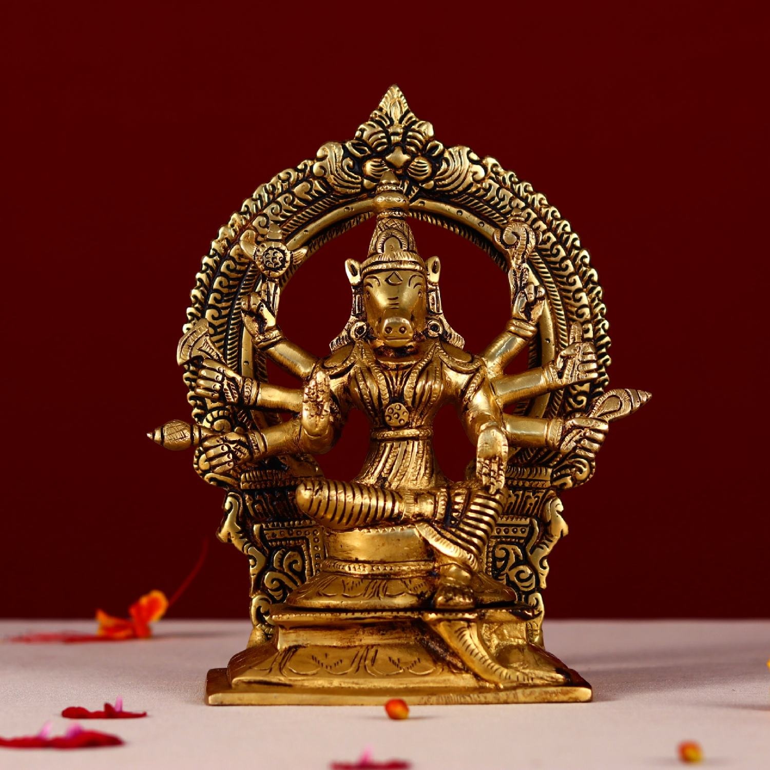 Brass Varahi Devi Idol