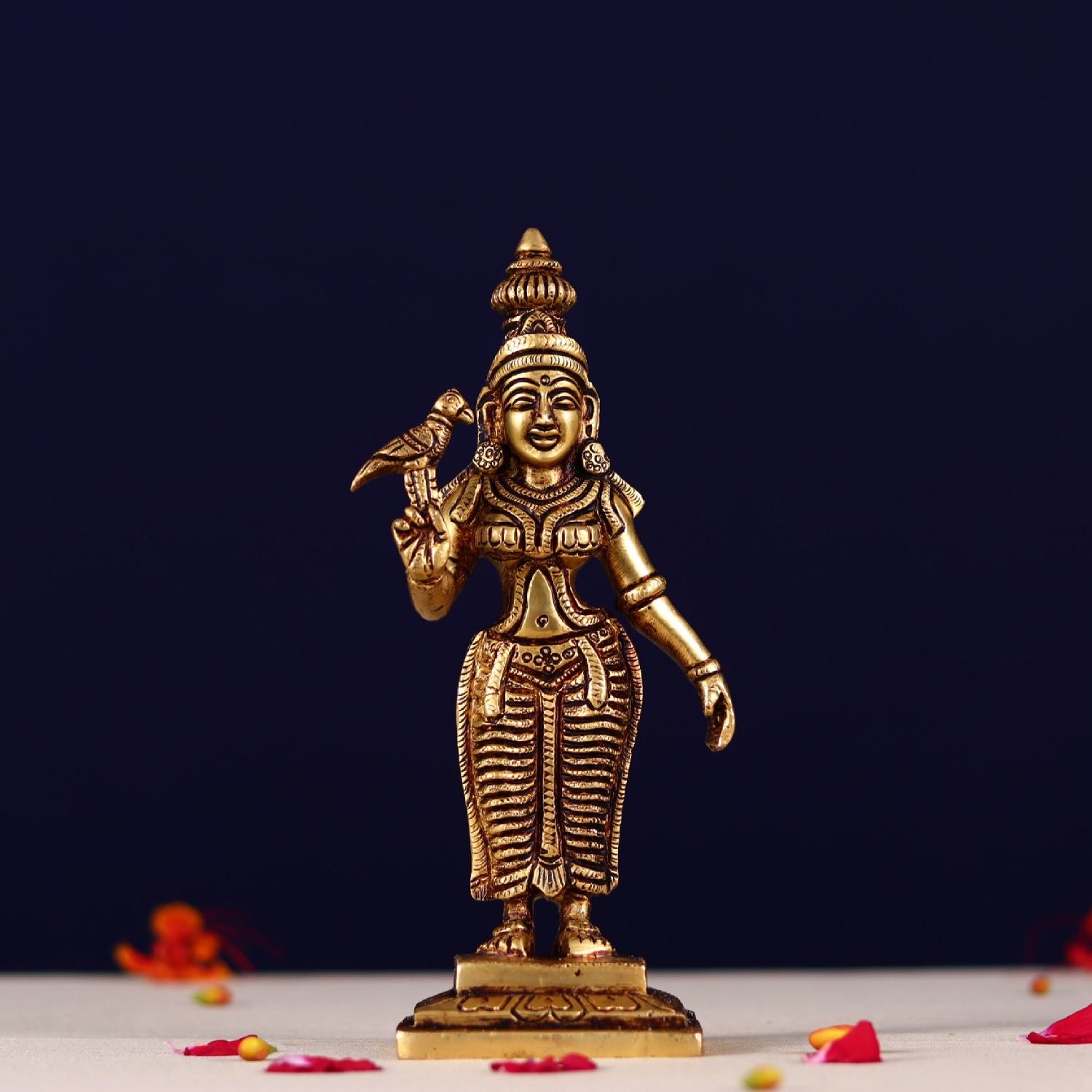 Brass Madurai Meenakshi Idol