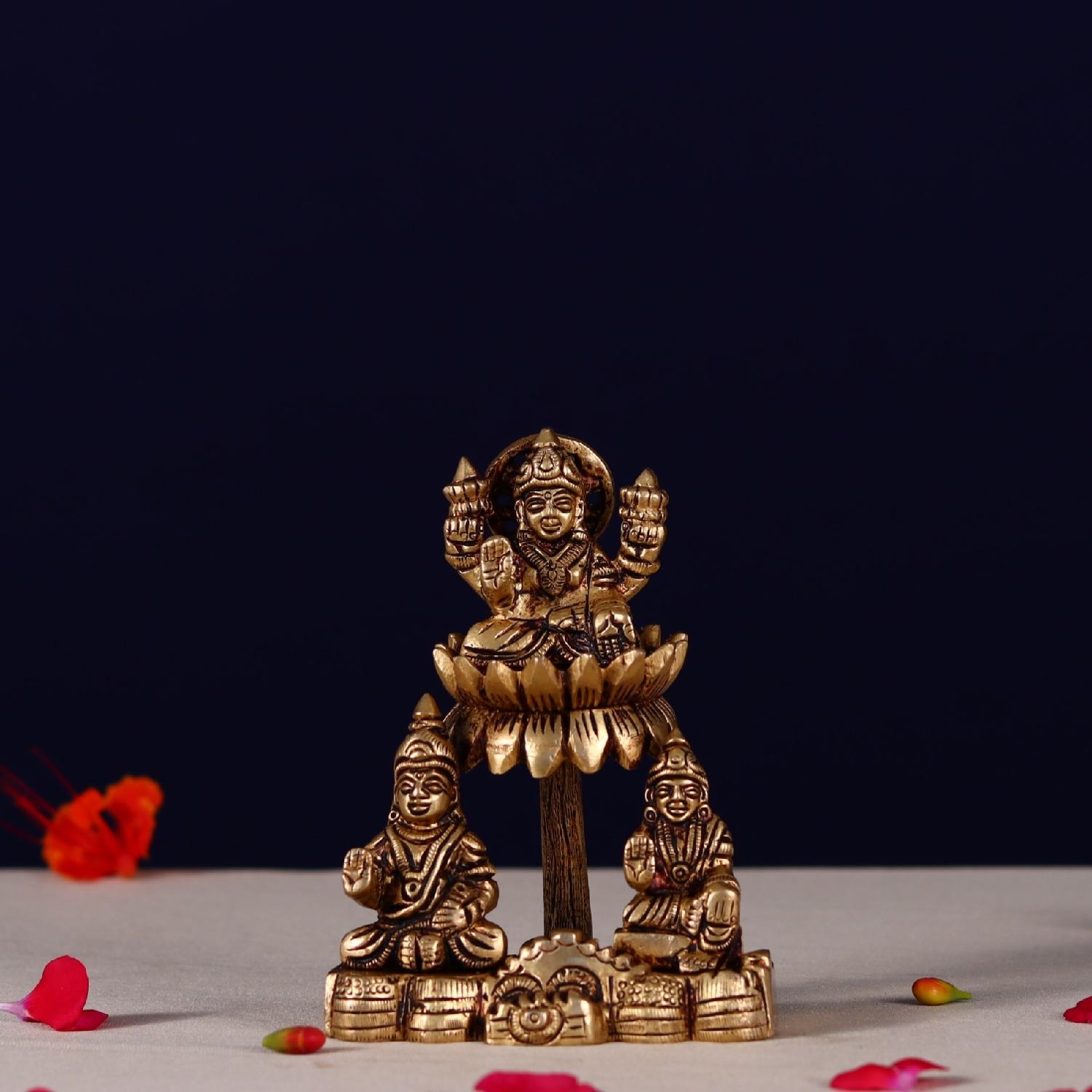 Brass Lakshmi Kuber Statue