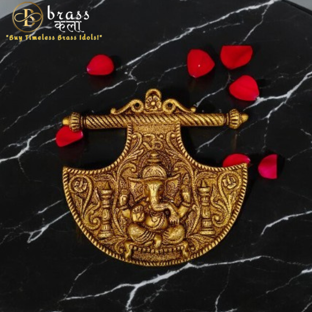 Wall Hanging Brass Ganesha