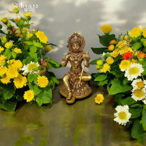 Brass Hanuman Idol