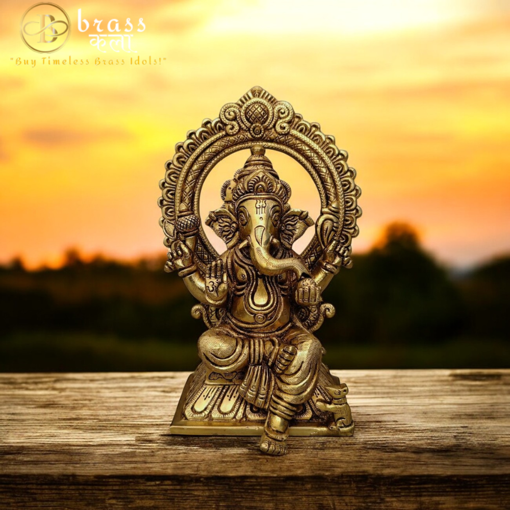 Brass Brass Ganesh Idol For Home