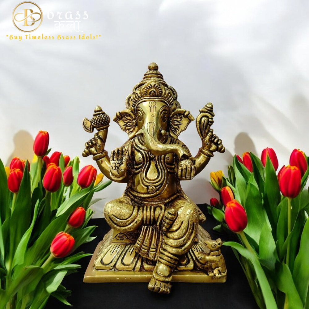 Brass Ganpati Idol