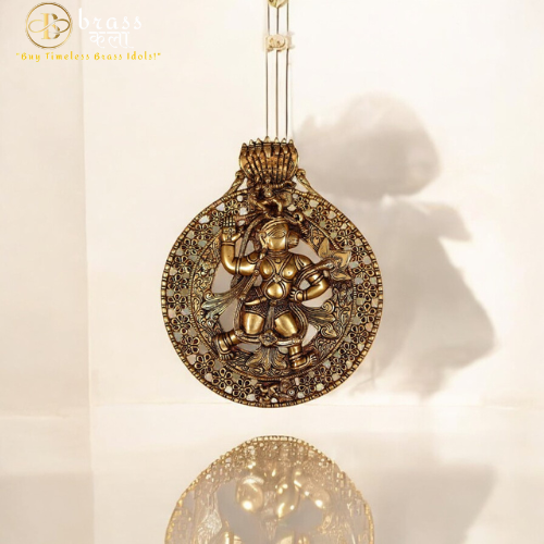 Brass Wall Hanging Hanuman Idol
