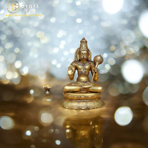 Beautiful Brass Hanuman Idol